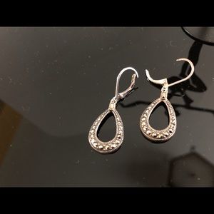 Sterling & Marcasite Dangle Earrings